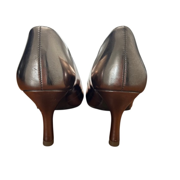 Comfort plus Chic Metallic Silver Heels size 6 - Picture 2 of 7